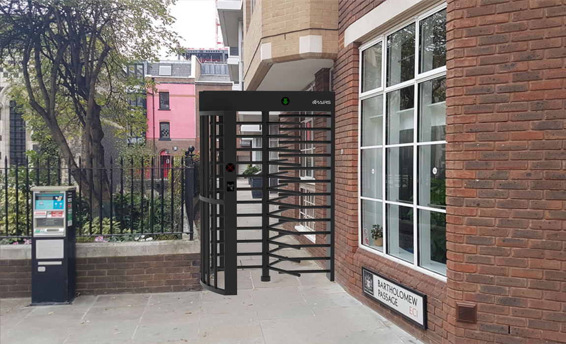 Powder Coated Full Height Security Turnstile Mt402 B