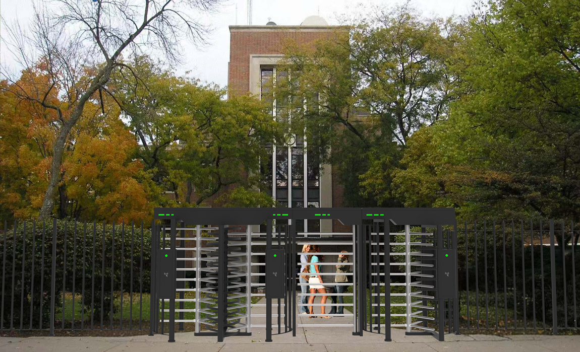 Before - Full height double security gate – Jupiter PT400-2 Y SA